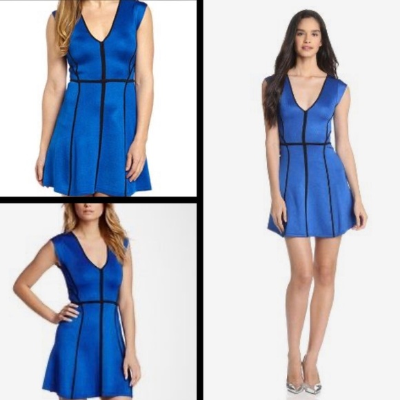 French Connection Stunning Piped Knit Contrast-Trim Dress - Picture 2 of 13